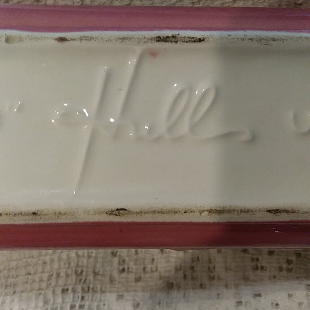 Vintage Hull Woodland Ceramic Pottery Planter Pink Green Yellow - Picture 7 of 13